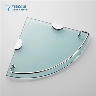 Угаона полица од каљеног стакла